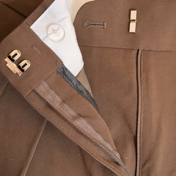 The Frankie Shop Tansy Pleated Trousers - Chocolate - Picture 4 of 7